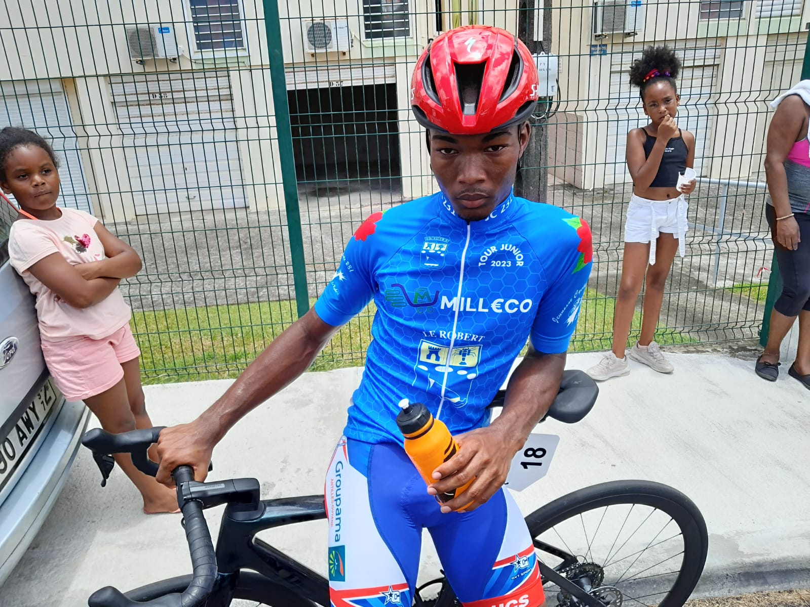 Dave Louison de la CSCA, vainqueur du Tour Cycliste Juniors de Martinique